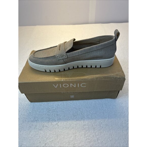 Vionic Shoes - VIONIC Uptown Loafer Sand Color Textured Suede Women SZ 8.5 New in Box